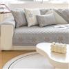 ZCXRYFL Cotone Copridivano Fodere Divano Penisola Angolare A L/U 1 2 3 4 Posti Fodera Divano Antiscivolo per Divani in Pelle/Legno/Tessuto Coperta da Balcone/Davanzale per Gatti(70X150cm,Grey)