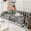 ZCXRYFL Telo Salva Divano Universale 1 2 3 4 Posti Copridivano Copertura Per Divano Ad Angolare Penisola Morbido Ciniglia Semplice Coperte Divano In Stile Country Per Cani E Gatti Ribelli(180X420cm,Black)