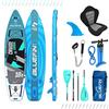 Bluefin SUP Cruise Pacchetto Tavola SUP in Carbonio | Tavola Gonfiabile da Stand Up Paddle | Pagaia & Rail in Fibra di Carbonio | Kit di Conversione Kayak | Tutti Gli Accessori | 10'8, 12'