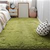 SK Studio Tappeto Salotto, Peloso Tappeti Moderni Soggiorno, Moderno Tappeto Camera da Letto, Shaggy Tappeti Morbido e Soffice per la Camera Verde, 200x300cm