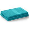 DecoKing Asciugamano 50 x 100 cm turchese cotone bambù viscosa assorbente antibatterico bambù bambù turchese