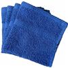 Lyra Linens - 100% cotone egiziano viso flanella salviette - Confezione da 2 o 4 500 g/m², 30 cm x 30 cm quadrati, asciugatura rapida e assorbenti, asciugamani da palestra (blu reale, 4)