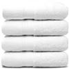LEBENGOOD Set 4 Asciugamani da Bagno e Viso 4 Pezzi Morbidi Assorbenti Resistenti 50x90 cm 100% Cotone Spugna Americana Premium di Lusso Certificato OEKO-TEX®