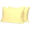 Pizuna Linens Pizuna 2 Federe per letto matrimoniale cotone 50x80 cm Giallo 400 fili | Federe cuscino 100% cotone a fiocco lungo, trama sateen, 50x80 cm, colore Giallo Morbido, 400 fili, set da 2 pezzi