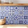JRSHIRLEYLTD 24 pezzi Adesivi per piastrelle, piastrelle adesive cucina, mattonelle adesive cucina, 15 x 15 cm, per cucina fai da te, bagno, paraschizzi, pavimenti, arredamento per la casa