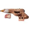 AnticaPorta Pistola in legno spara elastici 20 cm