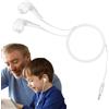 Generic Cuffie Intrauricolari Cablate: Comodi Auricolari Per Bambini Per La Scuola | Collegare Gli Auricolari | Per Telefoni Cellulari Con Jack Da 3,5 Mm | Auricolari Plug-in Per Studenti Delle Scuo