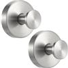 KEESIN Set di Ganci a Ventosa in Acciaio Inox, Rimovibili Senza Foratura per Bagno, Cucina e Ghirlande Natalizie