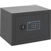 ARREGUI Blue 650120 Cassaforte Elettronica da Armadio in Acciaio | 25x35x25 cm | 18 L | Cassetta di Sicurezza per Casa e Ufficio | Tastiera con Codici Programmabili | con Chiave di Emergenza | Grafite