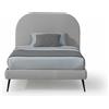 EvergreenWeb Letto 1 Piazza e Mezza in Tessuto SYDNEY Grigio