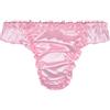 Satini Raso Volant Vita Bassa Femminuccia Perizoma Tanga Mutandoni Slip Mutandine Biancheria Intima (Rosa Pastello, L)