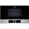 Bosch BEL634GS1 Serie 8 - Forno a microonde da incasso, 21 L, 900 W, Classe A, funzione grill, AutoPilot 7, 5 livelli di potenza, Acciaio inox