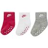 Nike - Calzini Antiscivolo Futura Calze Bimba 3 Paia Neonata NN0050 A4Y Multicolor - 6|12 Mesi, Multicolor