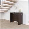 VE.CA.s.r.l. VE.CA - Tavolo Consolle Mercurio - Allungabile - Con Portaprolunghe - Colore: Wenge - Dimensioni: da 40 a 300 cm - Arredo cucina, arredo casa - Made in Italy