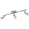 Eglo Leuchten my light Spot a 3 luci Buzz-Led moderno orientabile acciaio satinato 3XGU10 92597/20