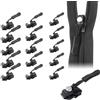 Risipu Chiusura lampo, set di riparazione con chiusura lampo, 15 pezzi, universale, utilizzabile e facile, con chiusura lampo, universale per tutti i tipi, cerniera per chiusura lampo