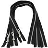 Aerzetix - C61487 - Set di 3 Cerniere Lampo N°5 separabili 60cm in Metallo con tiretto Decorativo - Colore: Nero - cursore Jeans Gilet pelletteria Cucito Abbigliamento Pantaloni merceria