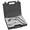 GIMA Set Larignoscopio a Fibre Ottiche Maxlite Flexi - 2 Lame Mc-Intosh 3, 4