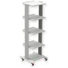 GIMA Carrello Smart - 4 ripiani 40x36 cm + Base