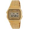 Casio Orologio Quarzo Unisex, misura cassa 37.00mm con quadrante Oro Digitale e cinturino Oro in Cinturino in metallo A158WETG-9AEF