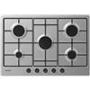 ZEROWATT Piano Cottura ZHW7CX 5 Fuochi a Gas Lunghezza 75 Cm Colore Inox