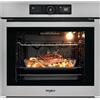 Whirlpool Forno Elettrico da Incasso Ventilato Multifunzione con Grill Tecnologia Sesto Senso 73 Litri 60 cm Classe A+ colore Inox - AKZ96280IX