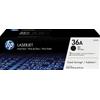 HP Confezione da 2 cartucce originali di Toner nero LaserJet 36A
