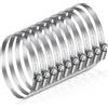 JatilEr Fascette stringitubo 70-90 mm, 8 pezzi di fascette stringitubo regolabili in acciaio inox 304, set di fascette stringitubo per auto, industria, collegamento e fissaggio di tubazioni