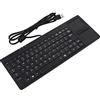 Wendry Tastiera Wired USB Touchpad, Wired USB Touchpad Integrato Porta HUB Tastiera 82 Tasti Tastiera Ultrasottile per Notebook/scrivania