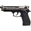 BRUNI PISTOLA A SALVE SCACCIACANI 92 CALIBRO 9MM NIKEL NERA BR-1305BN