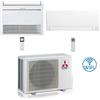 Mitsubishi Climatizzatore Condizionatore Mitsubishi R32 Dual Split Inverter MSZ-AY Wifi più Console 9000 + 18000 BTU con U.E. MXZ-3F68VF Classe A++/A+