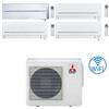 Mitsubishi Climatizzatore Condizionatore Mitsubishi Kirigamine Style + MSZ-AP20VGK Wifi R32 Quadri Split Inverter 7000 + 7000 + 7000 + 12000 BTU con U.E. MXZ-4F72VF NOVITÁ Classe A++/A+