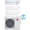 Mitsubishi Climatizzatore Condizionatore Mitsubishi MSZ-AY + Kirigamine Style Wifi R32 Trial Split Inverter 9000 + 9000 + 12000 BTU con U.E. MXZ-3F54VF Classe A+++/A++