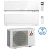 Mitsubishi Climatizzatore Condizionatore Mitsubishi Kirigamine Zen Wifi Bianco più MSZ-AY Dual Split Inverter 9000 + 12000 BTU con U.E. MXZ-2F42VF Classe A+++/A++ NOVITÁ