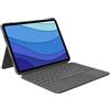 Logitech Combo Touch QWERTZ Tedesco Smart Connector Grigio
