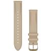 GARMIN Cinturini a sgancio rapido in pelle 18mm fibbia Cream Gold 010-12932-00