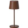 Lumisky Mini lampada da tavolo touch wireless in alluminio bronzo LED MINI VINTAGE bianco dimmerabile H22cm