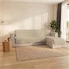 Italian Bed Linen Copridivano Trendy con penisola Reversibile, Misura Seduta 190 cm, Microfibra Soft Touch Mano Pesca, Ideale per Chi ha Animali Domestici, Protezione Totale, Panna