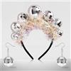 LUYANFX Cerchietti da Discoteca,Cerchietto Capelli Donna e Bambina,Copricapo per Capodanno,Cerchietto per Capelli da Discoteca, Accessori Festa Disco Vestiti Anni 70 (B)