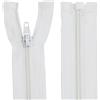 Aerzetix - C64030 - Set di 10 Cerniere Lampo a Spirale N°3 45cm rinforzate autobloccanti separabili - in Nylon - Colore Bianco - tiretto cursore Rete Abbigliamento Cucito merceria
