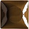 ROSENTHAL STUDIO-LINE PIATTO FONDO QUADRATO 20 CM MESH MARRONE NOCE