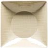 ROSENTHAL STUDIO-LINE PIATTO FONDO QUADRATO 20 CM MESH PANNA