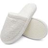 jazzylab Arus Ciabatte da bagno in Spugna bianco, 38/42 EU, 1 paio