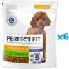 PERFECT FIT Sensitive 1+ Alimento secco completo ricco di tacchino per cani adulti di piccola taglia 6x825 g