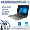 Toshiba Notebook TOSHIBA Portege Z30 Portatile 13" Cpu i3-5005u 8gb Ram 240gb SSD w10