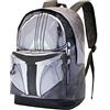 Star Wars The Mandalorian Helmet-Zaino HS FAN, Grigio, 30 x 43 cm, Capacità 22 L