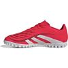 adidas Predator Club Turf Football Boots, Scarpe da Calcio Unisex-Adulto, Core Black/Grey Four/Lucid Red, 41 1/3 EU