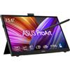 ASUS ProArt PA169CDV Display portatile Touchscreen da 15.6" pollici, IPS, 4K UHD (3840 x 2160), WACOM EMR, 100% sRGB, Color Accuracy ΔE < 2, Calman, PANTONE, USB-C, Touch a 10 punti, Dial, Nero