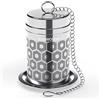 Reinmoson Infusore per tisane acciaio inox - 3,8 × 5,6 cm mini infusore tè a maglia extra fine, filtro tè infusione, colino filtro per tisane, ideale per tè nero, rooibos, ecc.