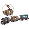 Elitecran Trenino Elettrico per Bambini, Trenino Giocattolo Regali Bambini, Locomotiva ad Azione a Batteria, Collegamento Magnetico Locomotiva per Bambini Ragazzo Ragazza
